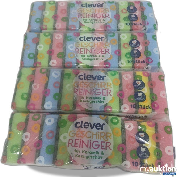 Artikel Nr. 987677 Artikel Nr. 987677: clever Geschirr Reiniger Schwämme für Keramik & Kochgeschirr