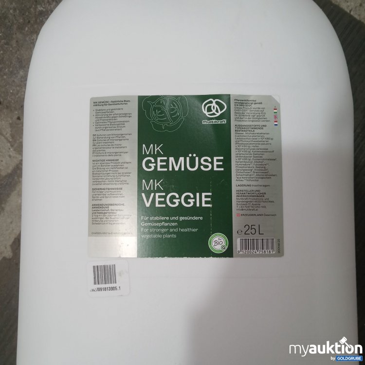 Artikel Nr. 998677 Artikel Nr. 998677: Multikraft MK Gemüse MK Veggie 25L