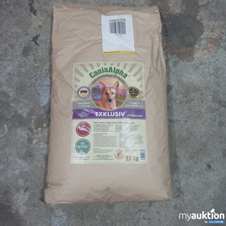 Artikel Nr. 465678: CanisAlpha Hundefutter Exklusiv kaltgepresst 15 kg