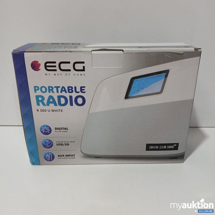 Artikel Nr. 853678 Artikel Nr. 853678: Ecg Portable Radio R300 U White