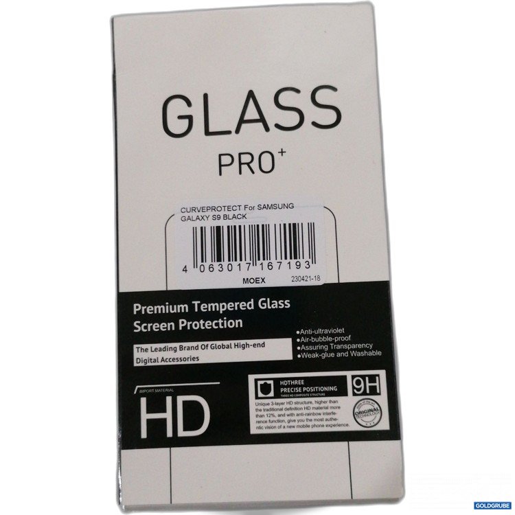 Artikel Nr. 887678: Glass Pro+Tempered Glass für Samsung Galaxy S9