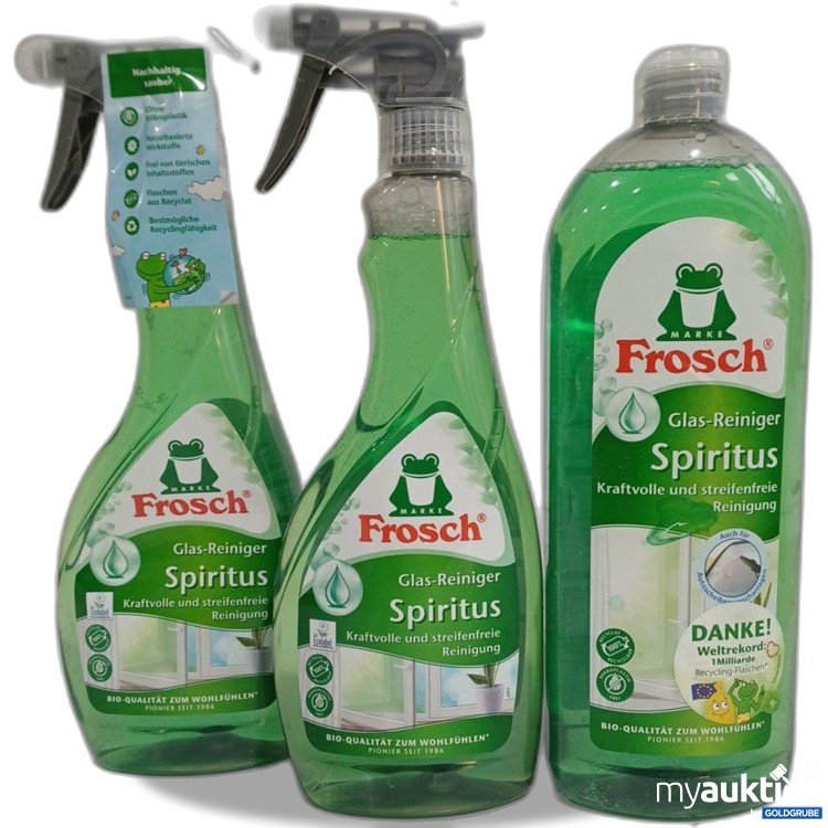 Artikel Nr. 960678: Frosch Glas-Reiniger Spiritus 2x500ml 1x750ml