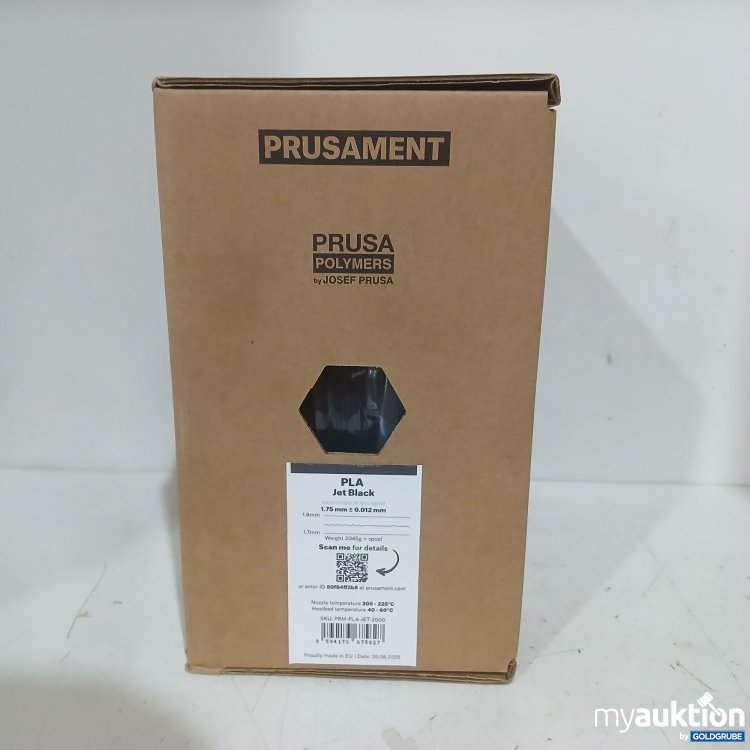 Artikel Nr. 994678 Artikel Nr. 994678: PRUSAMENT PLA Jet Black 1.75 ± 0.012 mm 3D Drucker Filament