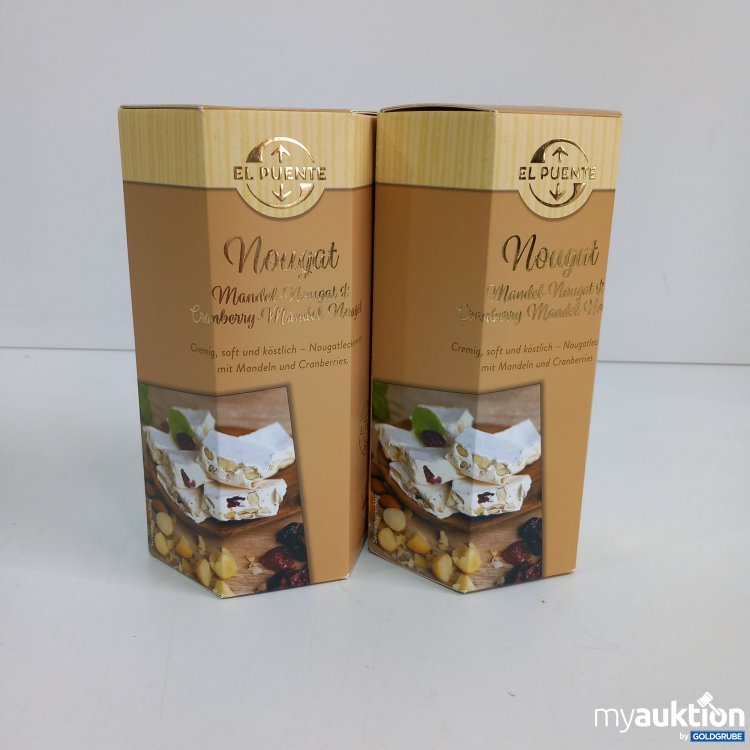 Artikel Nr. 814679: El Puente Nougat,  Mandel Nougat & Cranberry Mandel Nougat 2x120g 