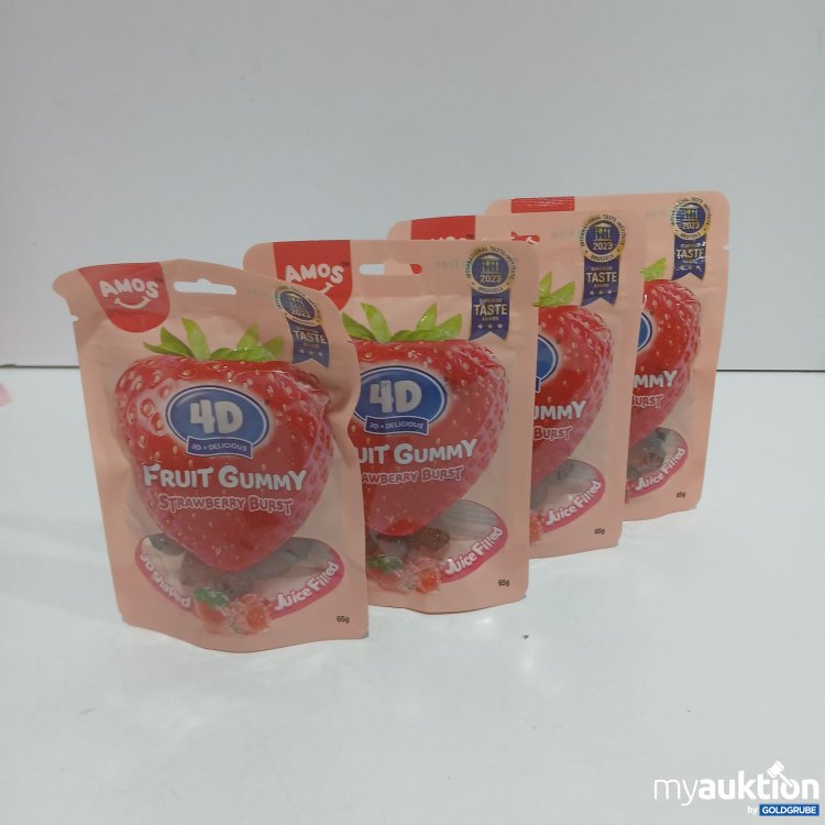 Artikel Nr. 884679 Artikel Nr. 884679: Amos 4D Fruit Gummy Strawberry Burst 65g