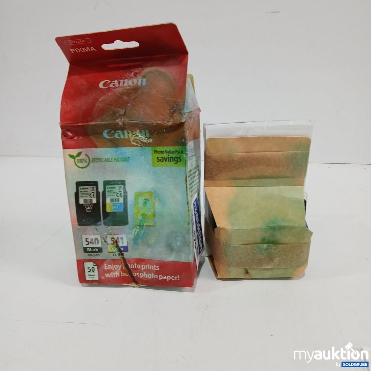 Artikel Nr. 895679: Canon Druckerpatrone 540 ,541 mit Fotopapier 4"x6"
