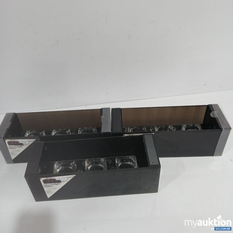 Artikel Nr. 906679: Glass Tealight Holder ca. 31x10,6cm 