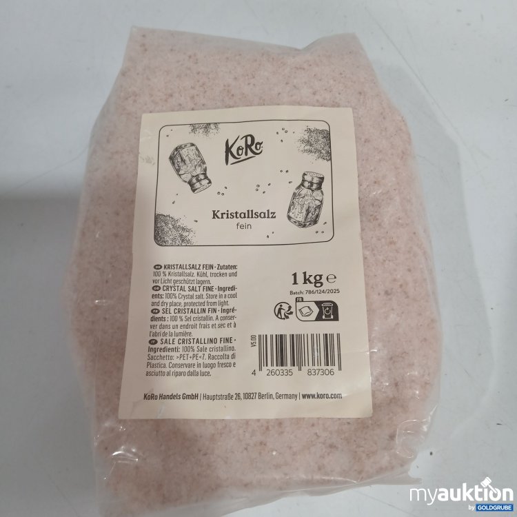 Artikel Nr. 952679: KoRo Kristallsalz fein 1kg 