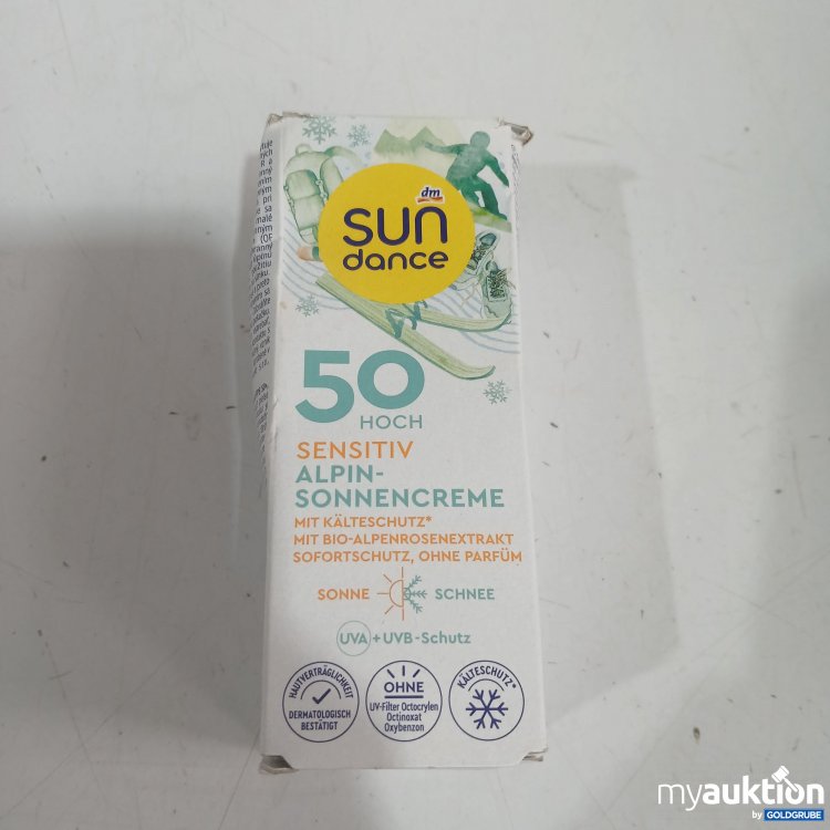 Artikel Nr. 977679: Sun dance 50Hoch Sensitiv Alpin-Sonnencreme 50ml