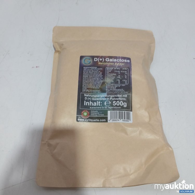 Artikel Nr. 997679: D+ Galactose Natürlicher Zucker 500g Nahrungsergänzungsmittel 