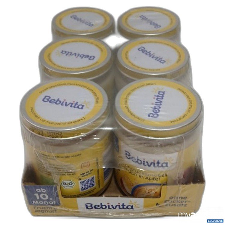 Artikel Nr. 463680 Artikel Nr. 463680: Bebivita ab 10. Monat Gläschen Frühstücksmüsli Pfirsich in Apfel 6x160g