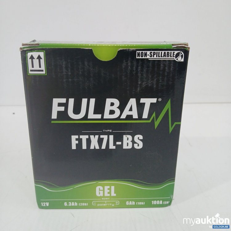 Artikel Nr. 843680 Artikel Nr. 843680: Fulbat FTX7L-BS Gel 12V 6.3Ah