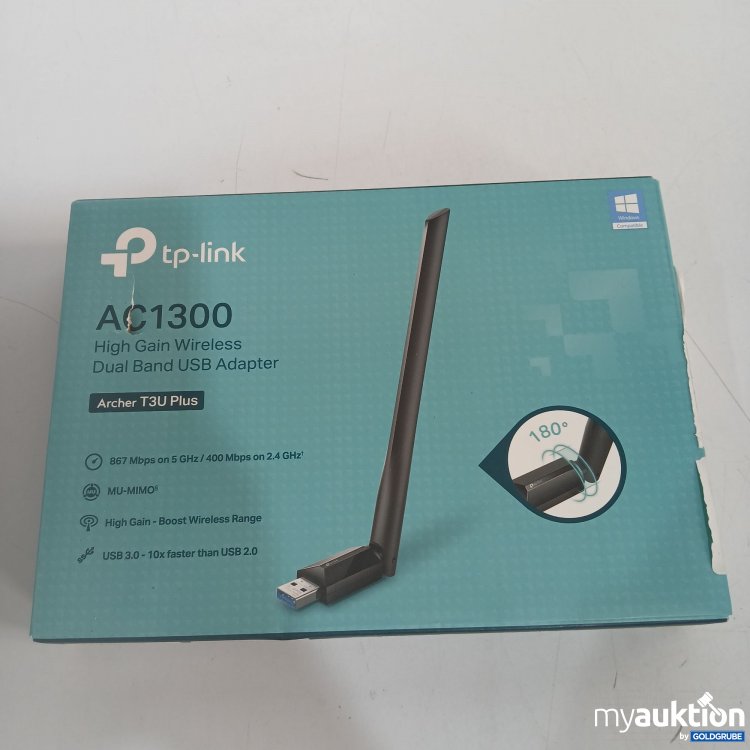 Artikel Nr. 855680 Artikel Nr. 855680: Tp-link AC1300 High Gain Wireless Dual Band USB Adapter