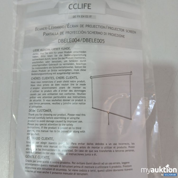 Artikel Nr. 858680: CcLife Beamer-Leinwand 402223