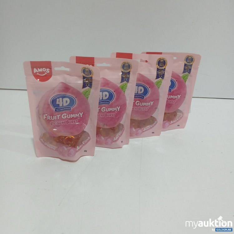 Artikel Nr. 884680: Amos 4D Fruit Gummy Peach Burst 65g