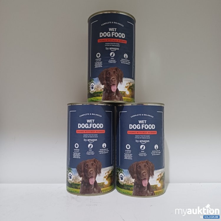 Artikel Nr. 985680: by Amazon Nassfutter für Hunde, Rind in Sauce, 3x1.24kg