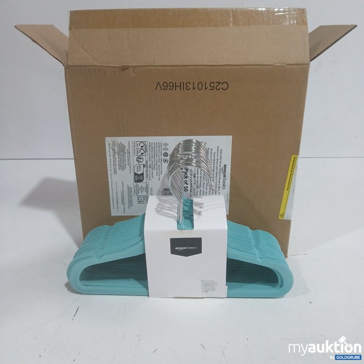 Artikel Nr. 992680: Amazon Basics Samt-Kleiderbügel für Kinder blau 50Stk 