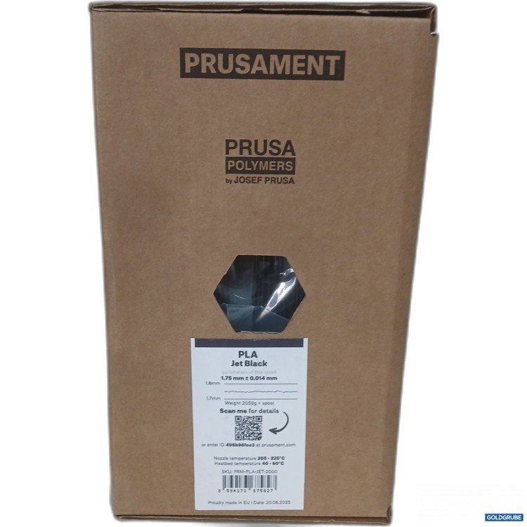 Artikel Nr. 994680 Artikel Nr. 994680: PRUSAMENT PLA Jet Black 1.75 ± 0.014 mm 3D Drucker Filament