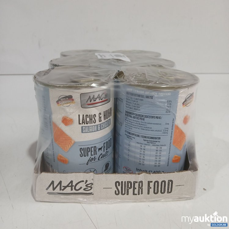 Artikel Nr. 996680 Artikel Nr. 996680: Macs Superfood Katzenfutter Lachs & Huhn 6x400g
