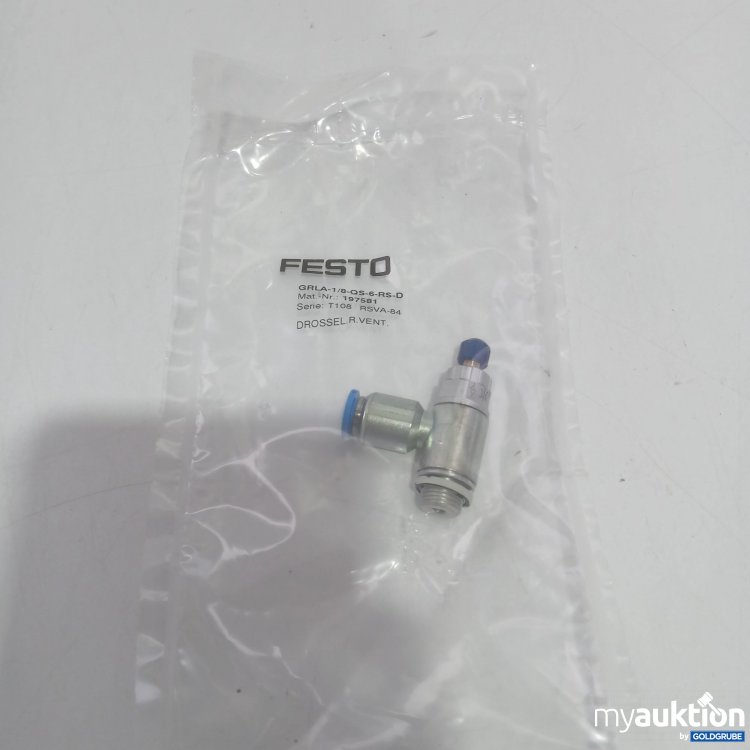 Artikel Nr. 439681 Artikel Nr. 439681: Festo Drosselventil 197581 GRLA-1/8-QS-6-RS-D