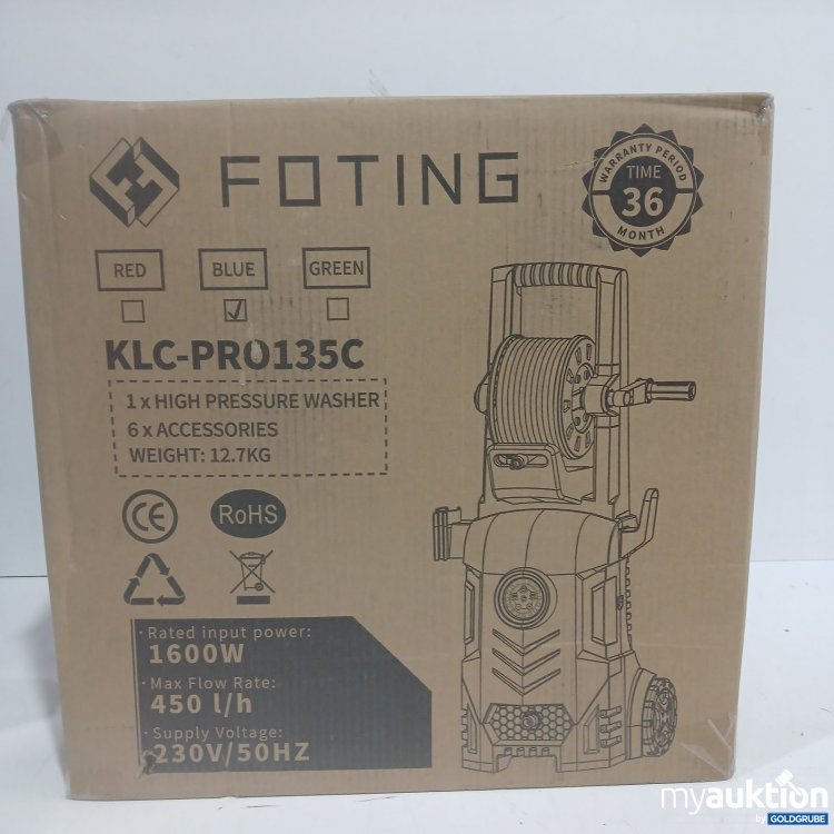 Artikel Nr. 445681: FOTING Hochdruckreiniger KLC-PRO135C Blau