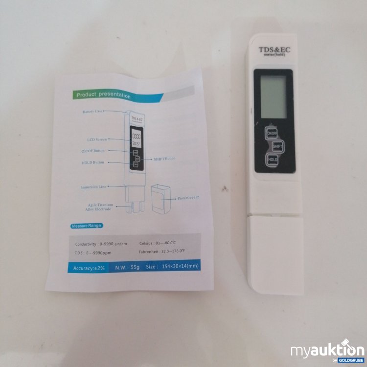 Artikel Nr. 762681 Artikel Nr. 762681: TDS&EC Meter