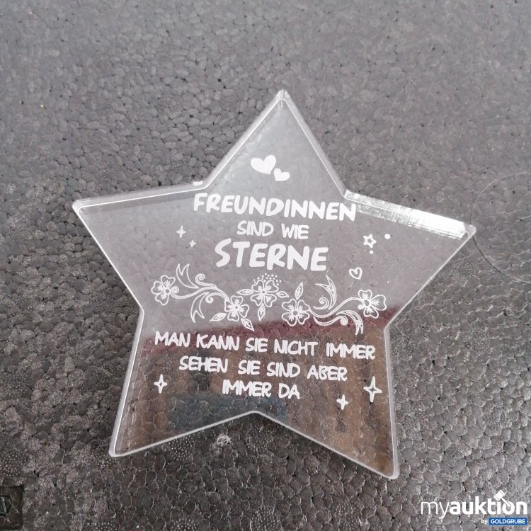 Artikel Nr. 840681 Artikel Nr. 840681: Deko Stern, "Freundinnen" 13x13 cm