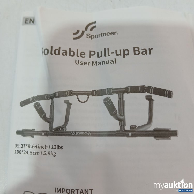 Artikel Nr. 858681: Sportler Foldable Pull up Bar 