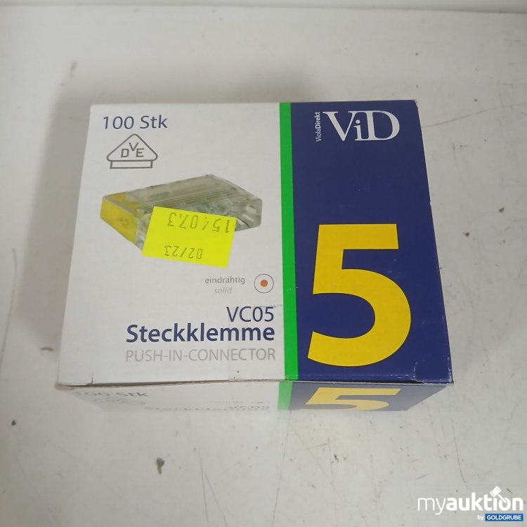Artikel Nr. 877681 Artikel Nr. 877681: ViD VC05 Steckklemme 100 Stück