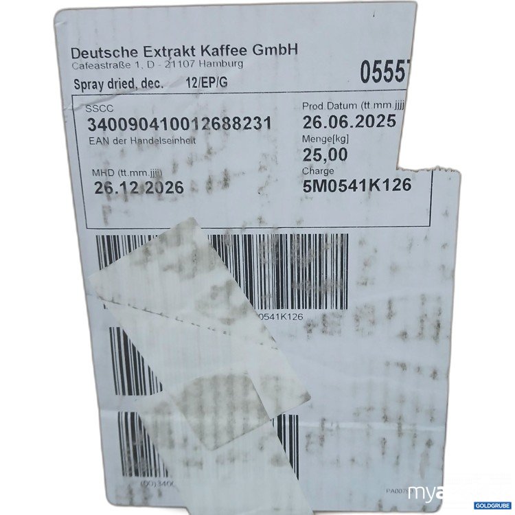 Artikel Nr. 884681: Extrakt Kaffee 25kg