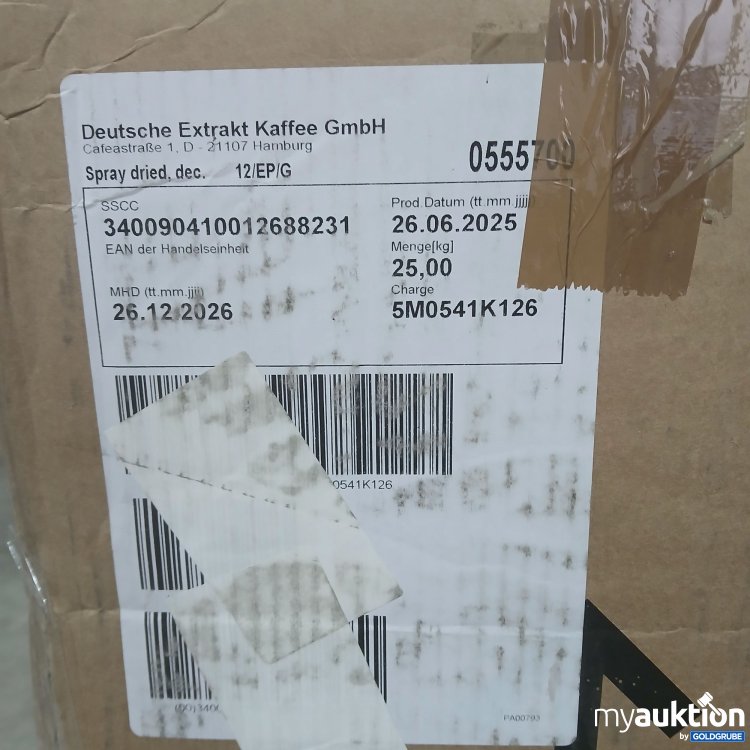 Artikel Nr. 884681: Extrakt Kaffee 25kg