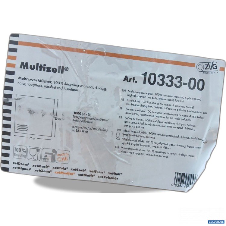 Artikel Nr. 970681: Multizell Mehrzwecktücher 1000 Tücher (20×50Stk), Art.No. 10333-00