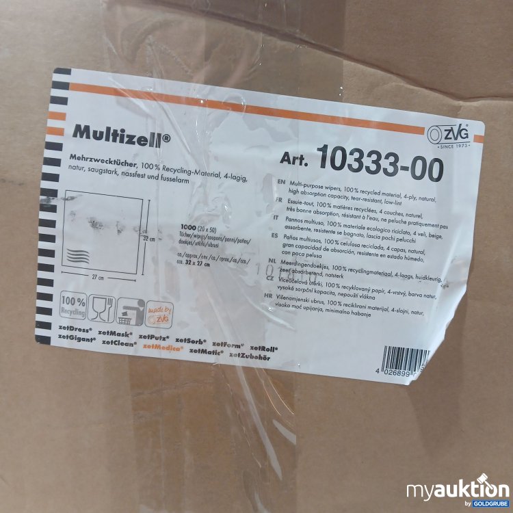 Artikel Nr. 970681: Multizell Mehrzwecktücher 1000 Tücher (20×50Stk), Art.No. 10333-00