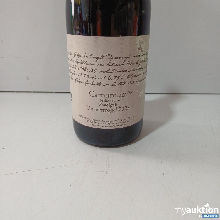 Artikel Nr. 995681 Artikel Nr. 995681: Glazer Barnuntum Zweigelt Carnuntum Göttlesbrunn Dornvogel 0,75ml