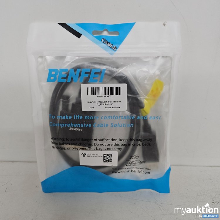Artikel Nr. 398682 Artikel Nr. 398682: Benfei DisplayPort auf DVI Adapter
