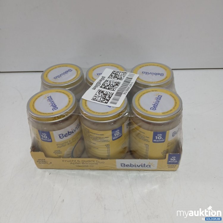 Artikel Nr. 463682 Artikel Nr. 463682: Bebivita ab 10. Monat Gläschen Frucht & Quark Duo Apfel Banane 6x190g