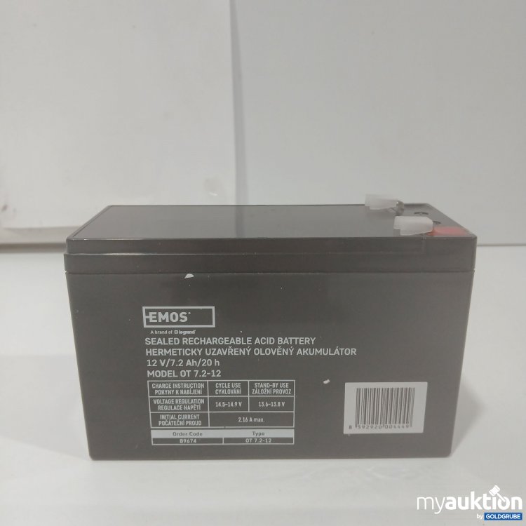Artikel Nr. 911682 Artikel Nr. 911682: Sealed Rechargeable Acid Battery