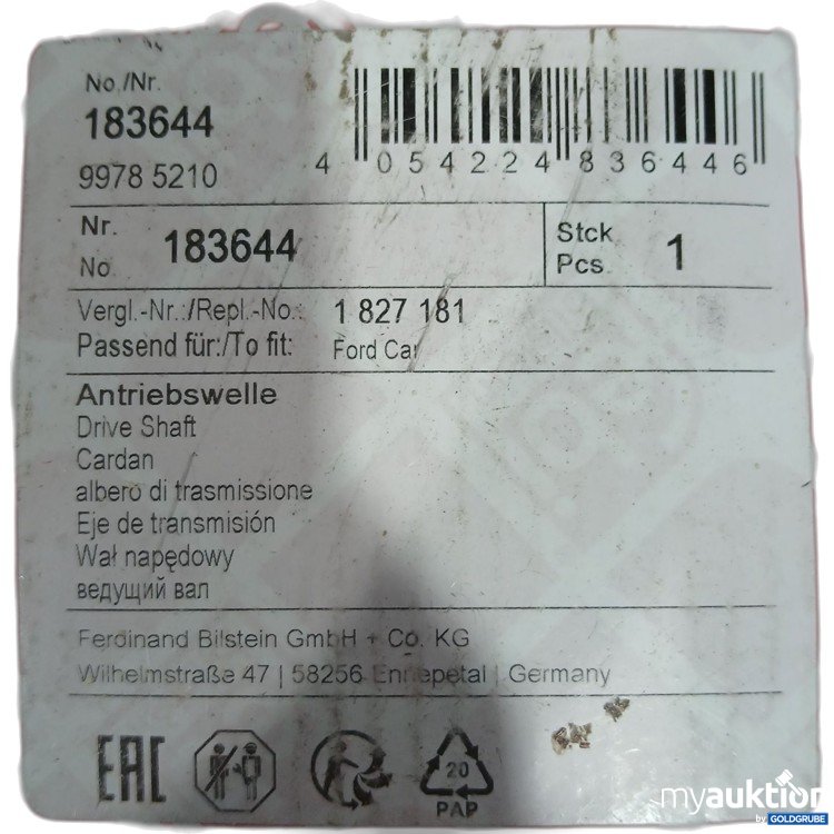 Artikel Nr. 951682: Febi Antriebswelle Ford 183644 