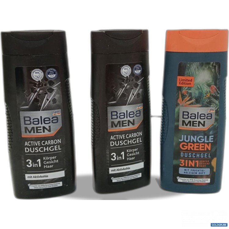 Artikel Nr. 953682: Balea Men Active Carbon und jungle green Duschgel 3in1 3x 300ml