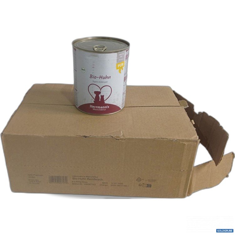 Artikel Nr. 973682: Herrmann's Manufaktur Bio-Huhn Reinfleisch 6x800g