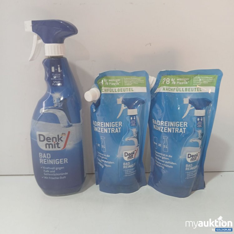 Artikel Nr. 990682 Artikel Nr. 990682: Denkmit Bad Reiniger 1L + Nachfüllung 2x500ml