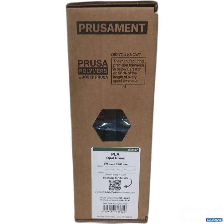 Artikel Nr. 994682 Artikel Nr. 994682: PRUSAMENT PLA Opal Green 1.75 mm ± 0.019 3D Drucker Filament