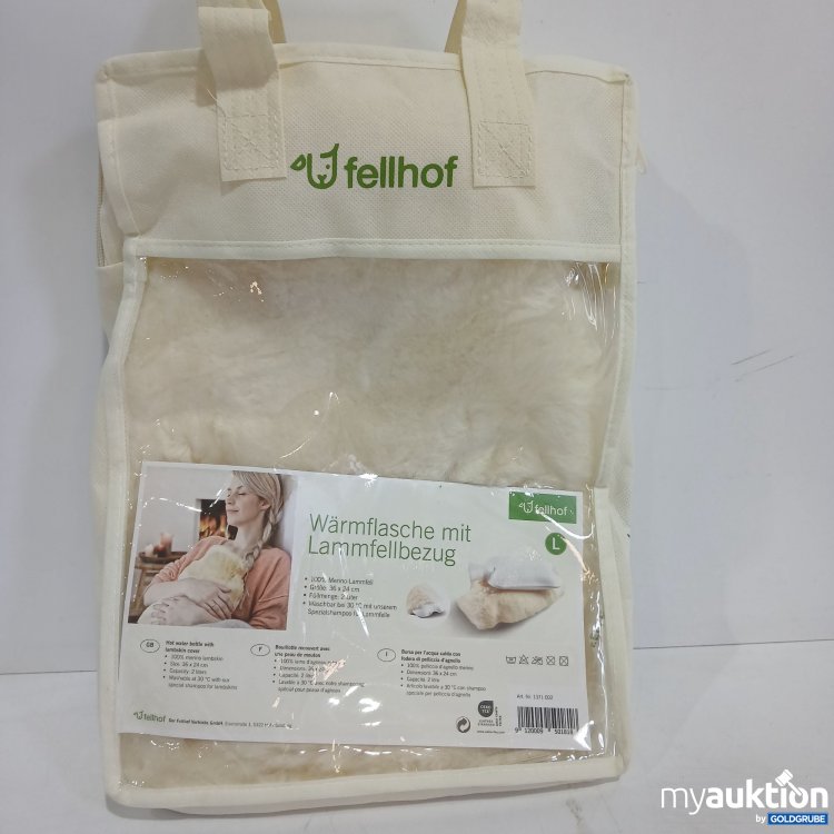 Artikel Nr. 360683 Artikel Nr. 360683: Fellhof Wärmflasche mit Lammfellbezug L 36x24cm