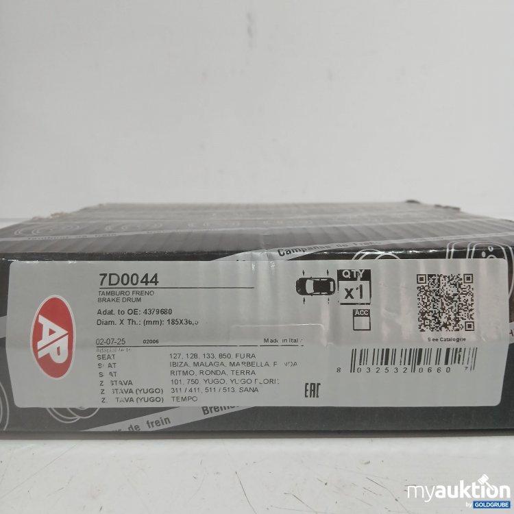 Artikel Nr. 444683: AP Brake Drum 7D0044 