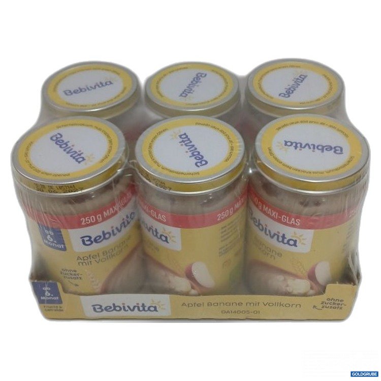 Artikel Nr. 463683 Artikel Nr. 463683: Bebivita ab 6. Monat Apfel Banane in Vollkorn 6x250g