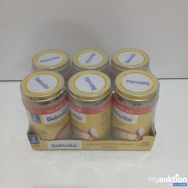 Artikel Nr. 463683 Artikel Nr. 463683: Bebivita ab 6. Monat Apfel Banane in Vollkorn 6x250g