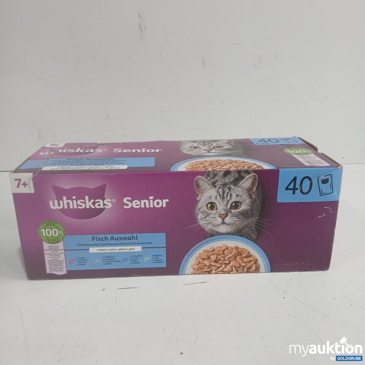 Artikel Nr. 468683 Artikel Nr. 468683: Whiskas Senior Katzenfutter Fisch Auswahl 40x85g