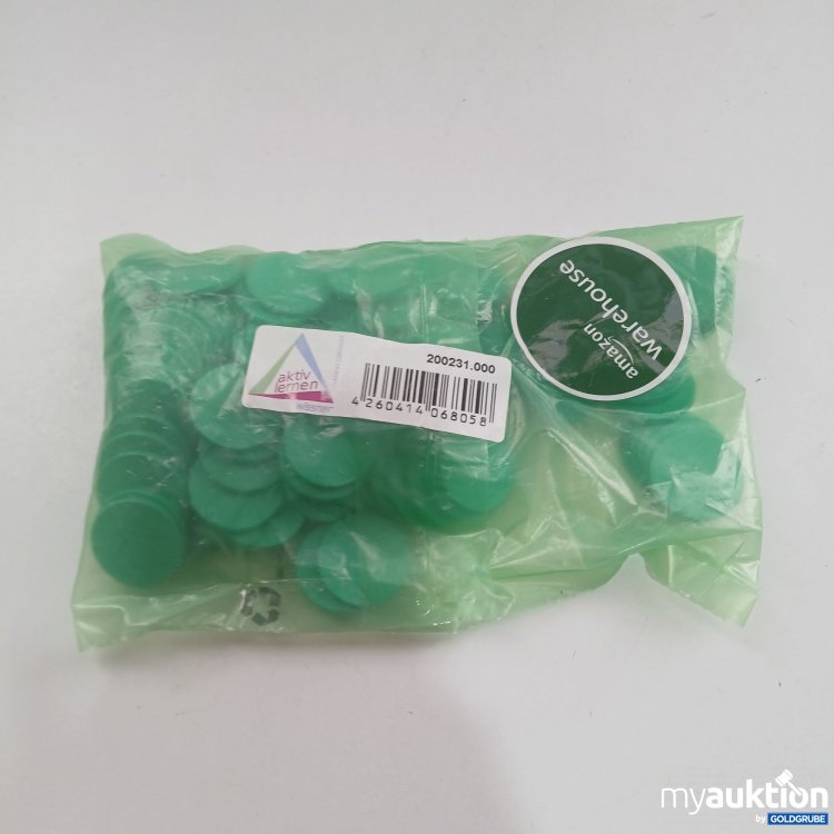 Artikel Nr. 825683: Spielchips grün (100 Stück) aus RE-Plastic