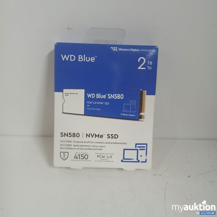 Artikel Nr. 877683 Artikel Nr. 877683: WD Blue SN580 NVMe SSD 2TB