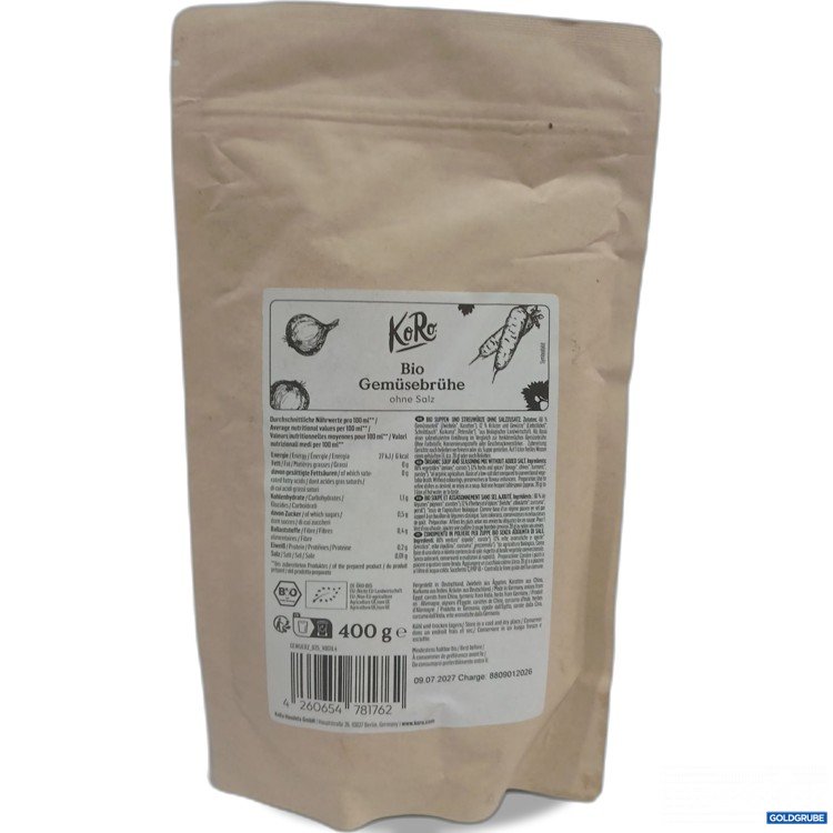 Artikel Nr. 952683: KoRo Bio Gemüsebrühe ohne Salz 400g